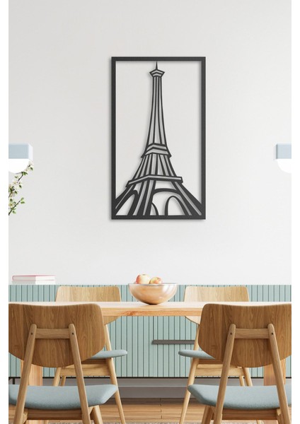 Eiffel Metal Duvar Dekoru