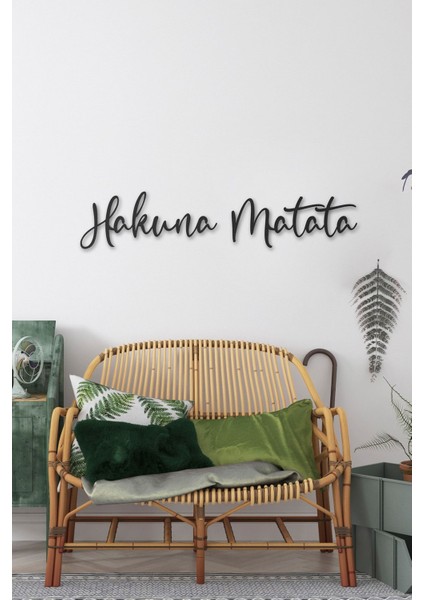 Hakuna Matata Metal Duvar Yazısı