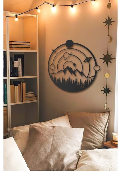 Space And Nature Metal Duvar Tablosu