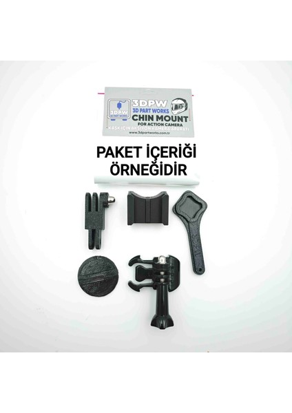 Schubert S3 Kask Hariç Sadece Chin Mount Aksiyon Kamera Çene Bağlantı Aparatı