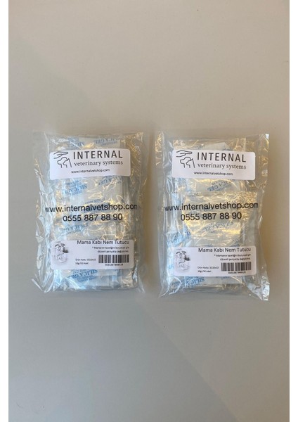 Pet Mama Kabı Nem Tutucu, 2x10'lu Paket (10 gr x 10 Adet), Kedi Köpek Mama Kabı Nem Tutucu