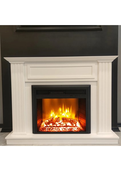Dlc Nordıca Beyaz 1800 Watt Elektrikli Şömine EF23