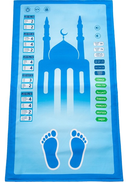 Kabeli Benim Seccadem Çocuklar Için Sesli Konuşan 7 Dilde Namaz Kıldıran Seccade
