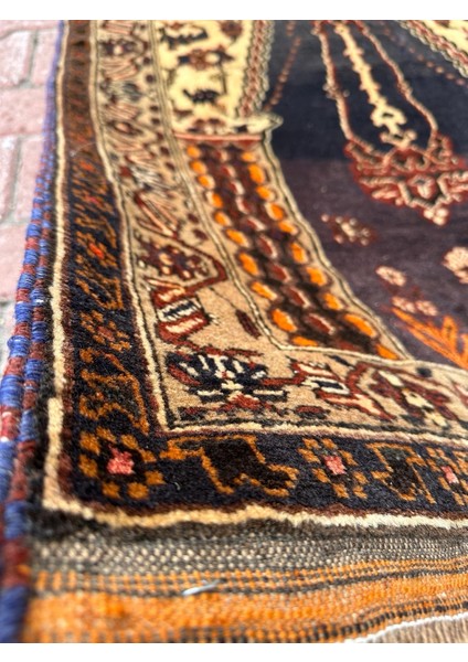 134X216 cm Büyük Boy Çiçek Desenli Vintage Halı, El Dokuma Büyük Alan Halısı, Pembe & Mavi Anadolu Halısı, Oriental Alan Halısı