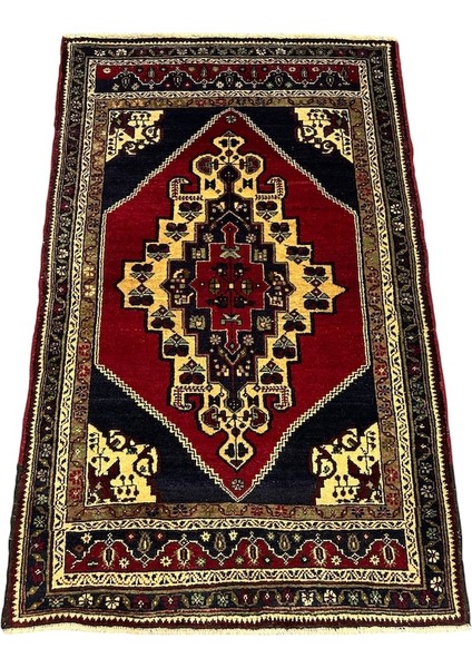 El Dokuma Antika Amarat Halısı 100 x 160 Kök Boya Yün Halı