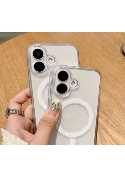 Iphone 16 Uyumlu Şeffaf Magsafe Kılıf