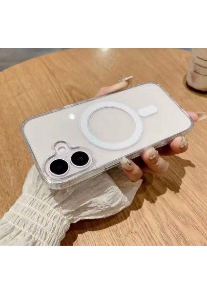 Iphone 16 Uyumlu Şeffaf Magsafe Kılıf