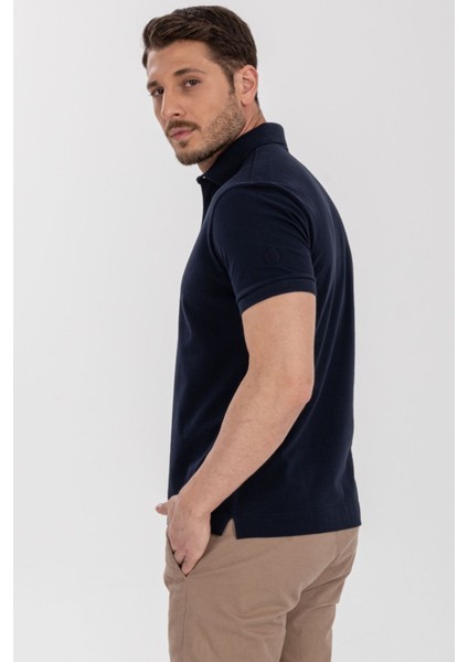 Lacivert Polo Yaka Regular Fit T-Shirt indirimleri