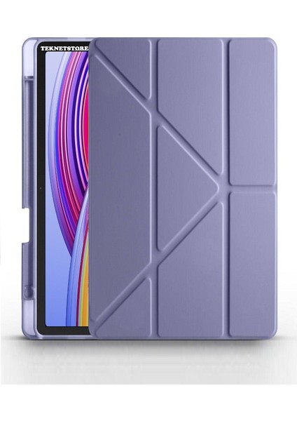Xiaomi Redmi Pad Pro 12.1 Uyumlu Kalem Bölmeli Standlı Kılıf + Ekran Koruyucu + Kalem 3'lü Set fiyatları