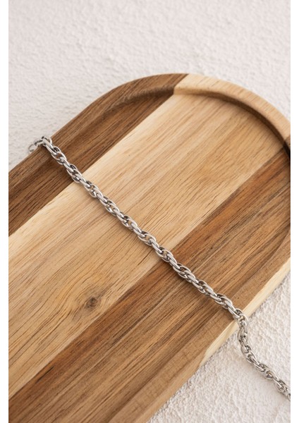 Çelik Küçük Burgu Zincir Halhal Günlük Kullanıma Uygun Küçük Iç Içe Geçmeli Halhal 3mm 22CM+4CM modelleri