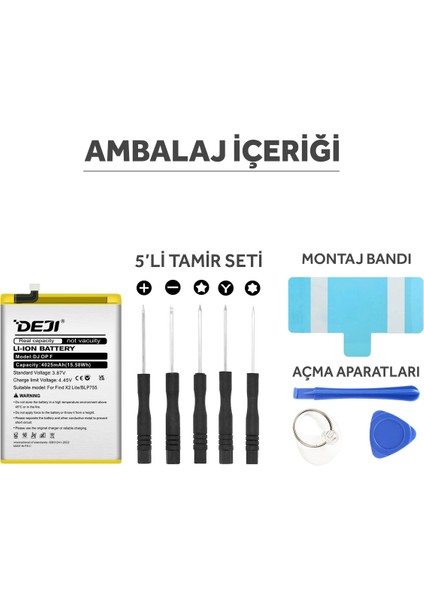 Oppo Find X2 Lite (5g) / Oppo Reno 3 Pro (5G) / Find X2 Neo Uyumlu Mucize Batarya BLP755 indirimleri