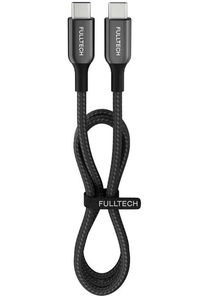 60 Watt 3A Usb-C To Type-C 30CM Hızlı Şarj Kablosu Siyah FC37