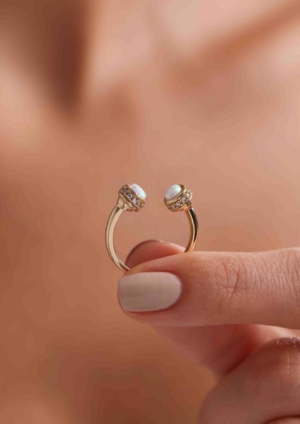 14 Ayar Altın Opal Glow Yüzük fiyatları
