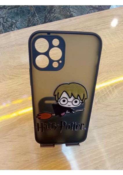 Apple iPhone 14 Pro Max Uyumlu Kamera Korumalı Harry Potter Kılıf Tuşları Renkli Hux Kapak