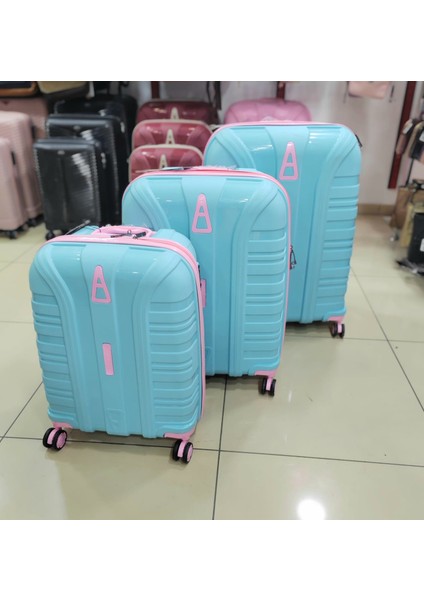 Accord Pp Kırılmaz Slikon 3'lü Set Valiz