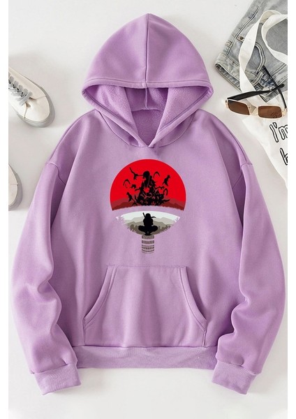 Only Trendwear Unisex Itachi Uchiha Baskılı Sweatshirt
