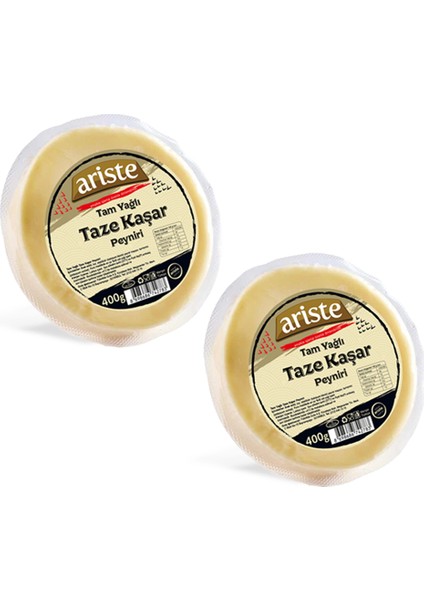 2'li Taze Kaşar Peyniri 800 gr (400gr x 2)