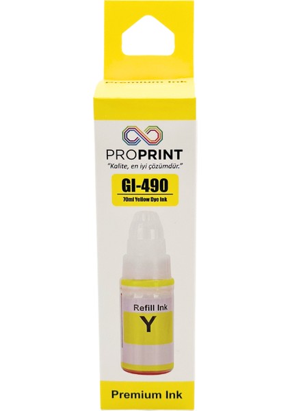 Canon G4411 Sarı Mürekkep 70 ml GI-490