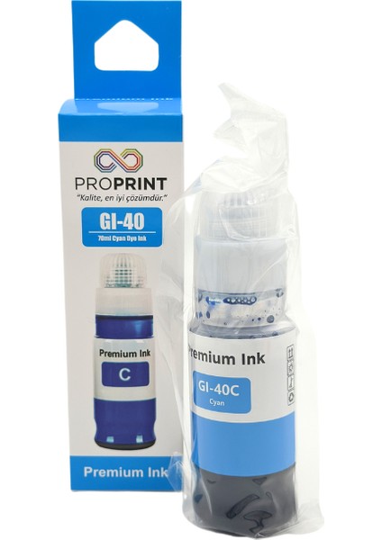Canon Gı-40 Mavi Muadil Mürekkep 70 ml G6040
