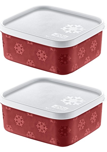 2'li Set No Frost Saklama Kabı Carmen 700 ml