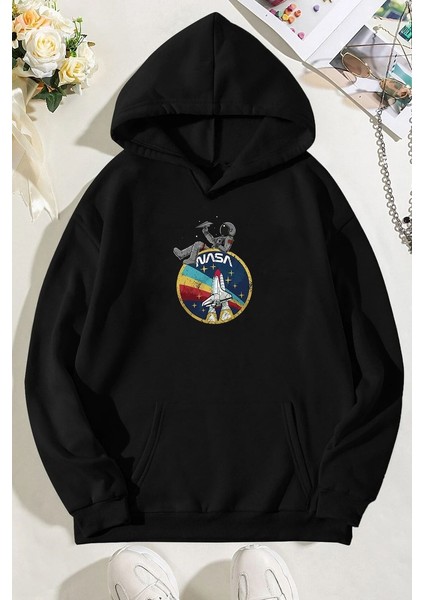 Unisex Nasa Baskılı Sweatshirt