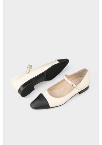 Bej Deri Kadın Günlük Ayakkabı modelleri