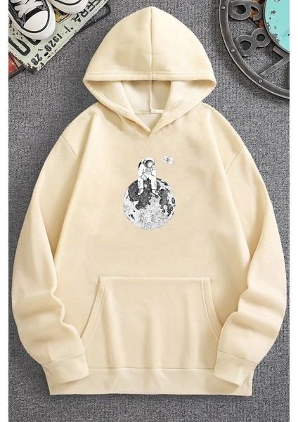 Only Trendwear Unisex Astronot Baskılı Sweatshirt