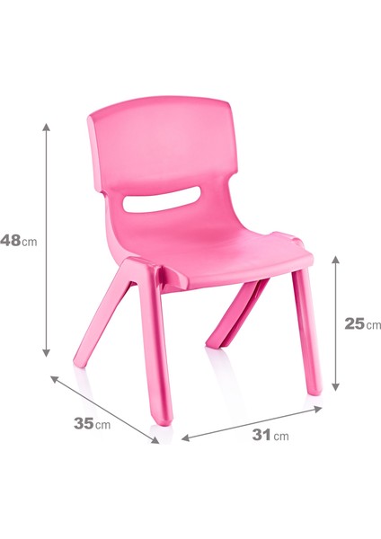 Fiore 4'lü Set Küçük Şirin Çocuk Sandalyesi Pembe fiyatları