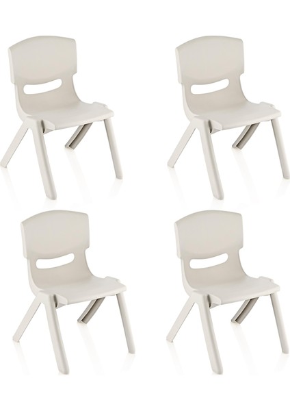 Fiore 4'lü Set Küçük Şirin Çocuk Sandalyesi Latte