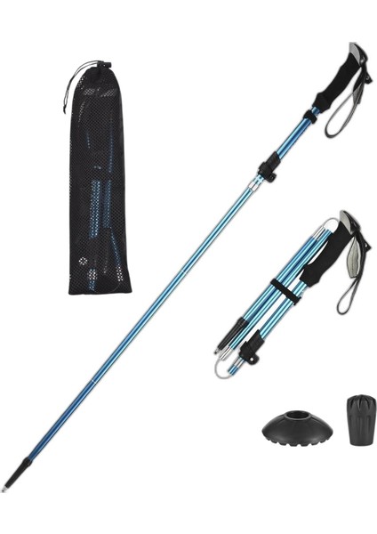 Doğa Yürüyüşü Çelik Tungsten Uç Alüminyum Alaşımlı Dağa Tırmanma Batonu 105CM-125CM