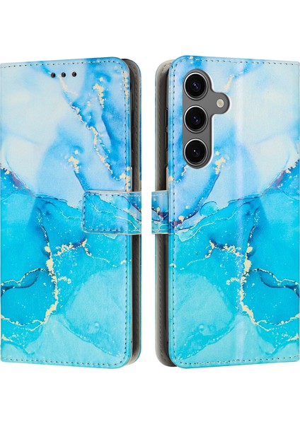 Samsung Galaxy A15 Bilek Kayışlı Pu Deri Cüzdan Telefon Kılıfı (Yurt Dışından)
