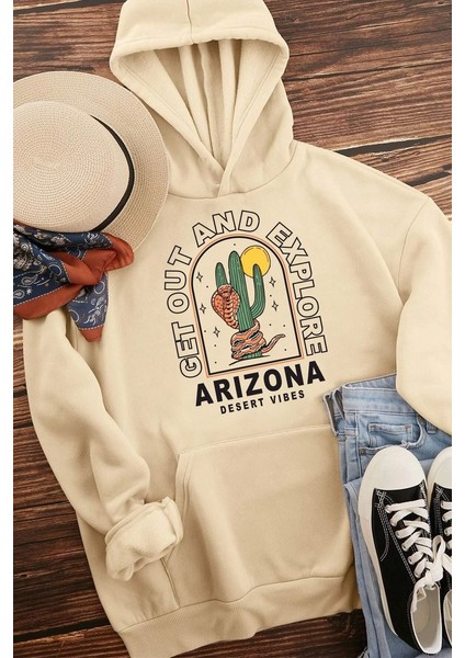 Only Trendwear Unisex Arizona Baskılı Sweatshirt