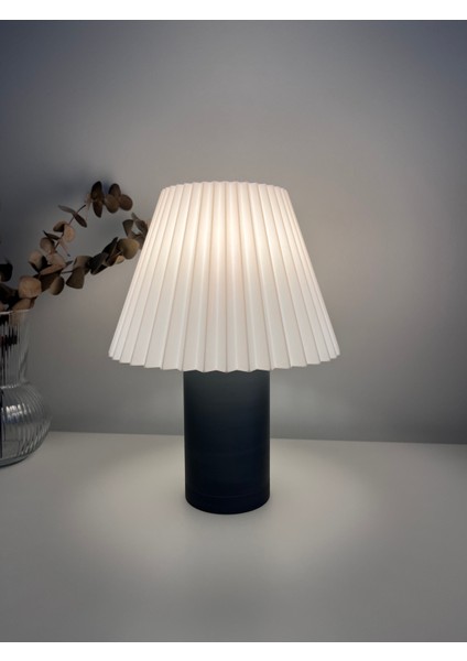 Modern Gri Objeo 3D Özel Tasarım Dekoratif Abajur modelleri