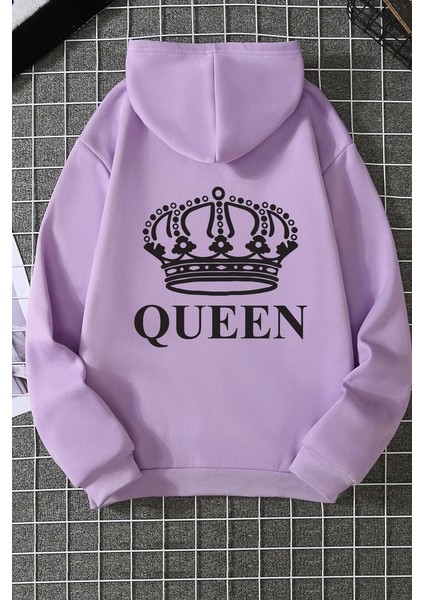 Only Trendwear Unisex Quenn Sırt Baskılı Sweatshirt