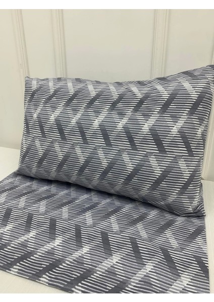 Nivemeshome Mor Çizgili Desen 2 Li Yastık Kılıfı Kapaklı 50 x 70