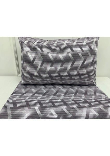 Nivemeshome Mor Çizgili Desen 2 Li Yastık Kılıfı Kapaklı 50 x 70