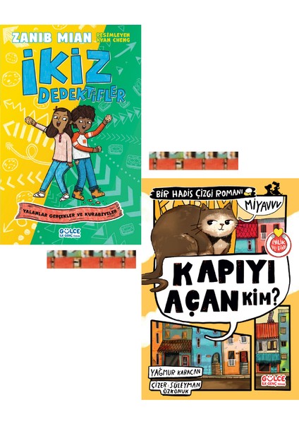 Yalanlar Gerçekler ve Kurabiyeler İkiz Dedektifler / Kapıyı Açan Kim? (2 Kitap + Ayraç)