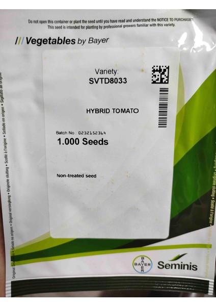 Svtd 8033 Oturak Hibrit Kırmızı Domates Tohumu 1.000 Adet