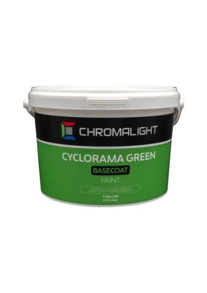 Cyclorama Yeşil Baz Kat Chroma Key Boya (1 Galon = 3,78 Litre)