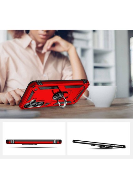 Galaxy S23 Fe Uyumlu Zore Vega Kılıf-Kırmızı fırsatları