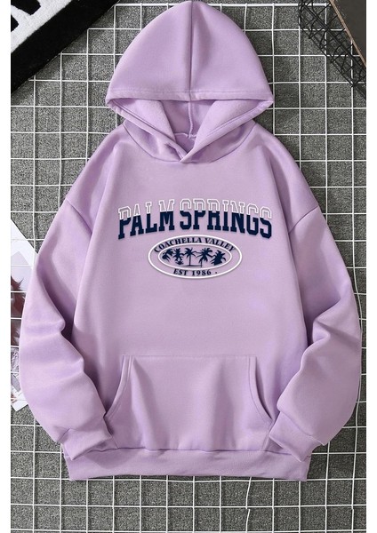 Only Trendwear Unisex Palm Springs Baskılı Sweatshirt