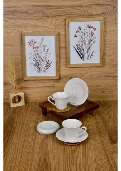 Nükte 4 Parça 2 Kişilik Porselen Çay Fincan Takımı fiyatları