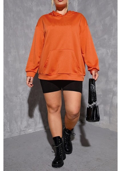 Unisex Pamuk Şardonlu Kapüşonlu Sweatshirt