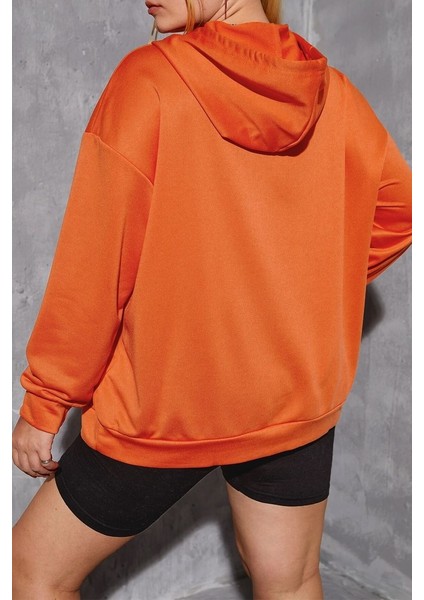 Unisex Pamuk Şardonlu Kapüşonlu Sweatshirt
