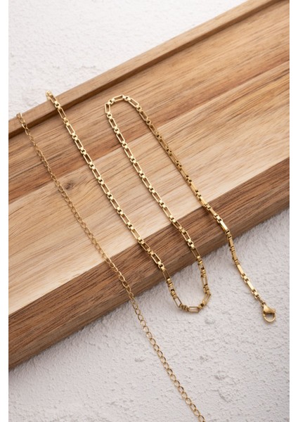 Çelik Dikdörtgen Kare Bel Zinciri Günlük Kullanıma Uygun Kutu Dikdörtgen Zincir 60-75CM 2mm fiyatları