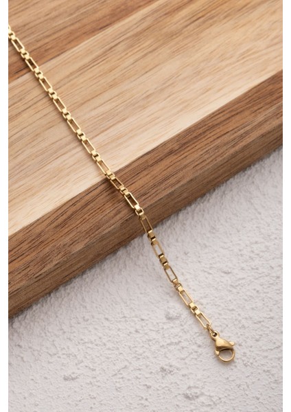 Çelik Dikdörtgen Kare Bel Zinciri Günlük Kullanıma Uygun Kutu Dikdörtgen Zincir 60-75CM 2mm fırsatları