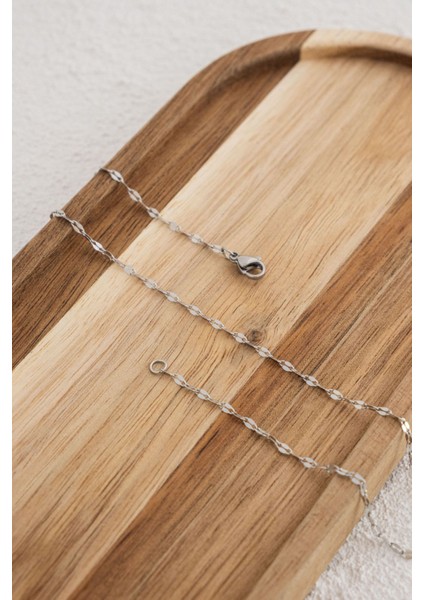 Çelik Dudak Bel Zinciri Denizde Günlük Kullanıma Uygun Ince Singapur Kararmaz Zincir 60-75CM 2mm modelleri