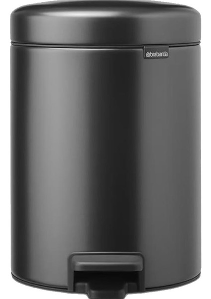 Çöp Kutusu 5 Litre Newicon Pedallı Confident Grey 233463