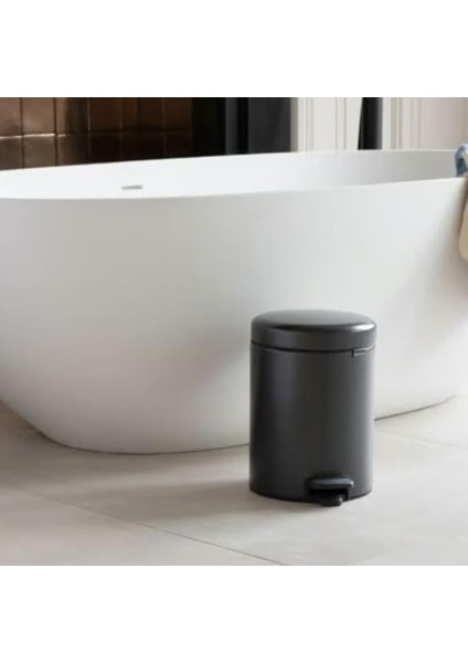 Çöp Kutusu 5 Litre Newicon Pedallı Confident Grey 233463 indirimleri