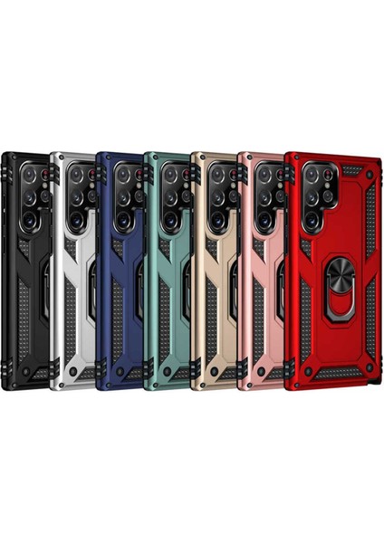 Galaxy S22 Ultra Uyumlu Zore Vega Kılıf-Mavi